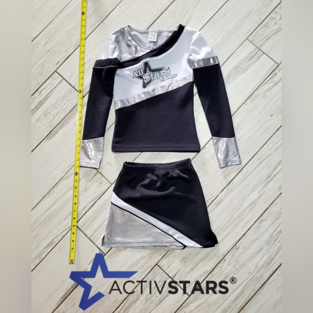 Activstars Uniform YM medium Cheerleading Team All Star Cheer Activestars defect